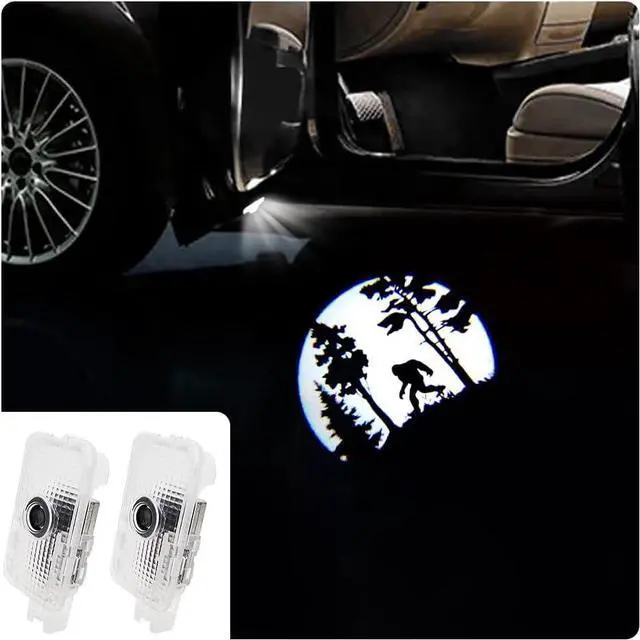 Main image of High Definition Car Door Logo Lights Car Projection LED Projector Door Shadow Light Puddle Lights for Ascent Forester Outback Accessories (Flag Bigfoot, Forester/Outback/Ascent)