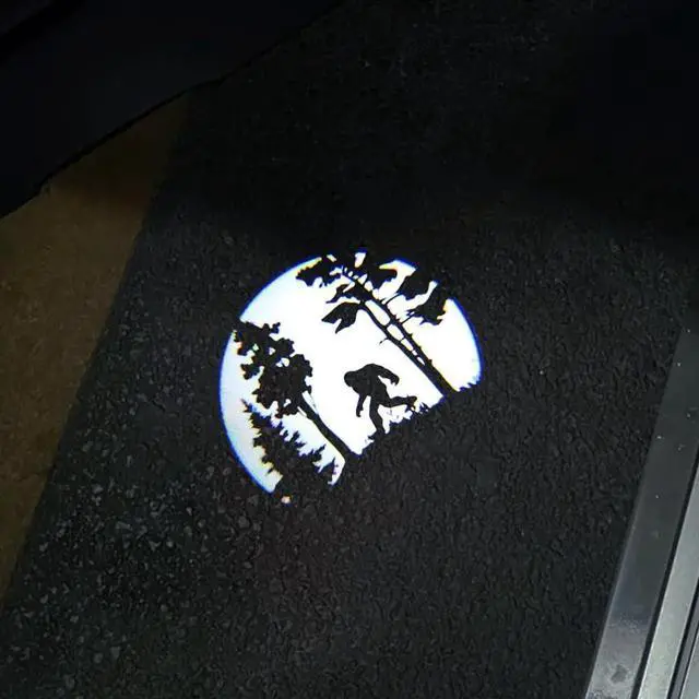 Alt view image 2 of 6 - High Definition Car Door Logo Lights Car Projection LED Projector Door Shadow Light Puddle Lights for Ascent Forester Outback Accessories (Flag Bigfoot, Forester/Outback/Ascent)