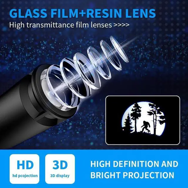 Alt view image 3 of 6 - High Definition Car Door Logo Lights Car Projection LED Projector Door Shadow Light Puddle Lights for Ascent Forester Outback Accessories (Flag Bigfoot, Forester/Outback/Ascent)