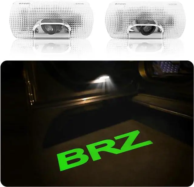 Main image of 2 pcs Non-Fading LED Car Door Logo Lights Courtesy Projector Laser Welcome Light Ghost Shadow Puddle lamp Compatible for BRZ Accessories (BRZ-Green, ZD6 2012-2020)