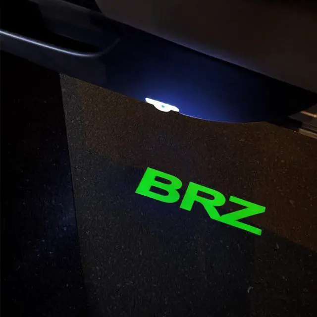 Alt view image 3 of 5 - 2 pcs Non-Fading LED Car Door Logo Lights Courtesy Projector Laser Welcome Light Ghost Shadow Puddle lamp Compatible for BRZ Accessories (BRZ-Green, ZD6 2012-2020)