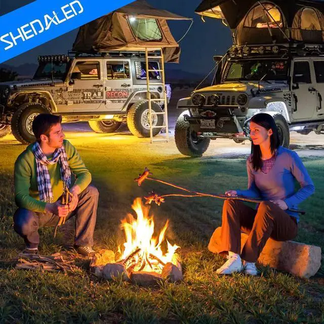 Alt view image 7 of 7 - Rock Lights for Trucks, 8 Pods Underglow RGB Neon Lights with App Control, Music Mode, High Bright Waterproof IP68 Wheel Well Light, Rock Light Kit for Cars, Trucks Accessorie