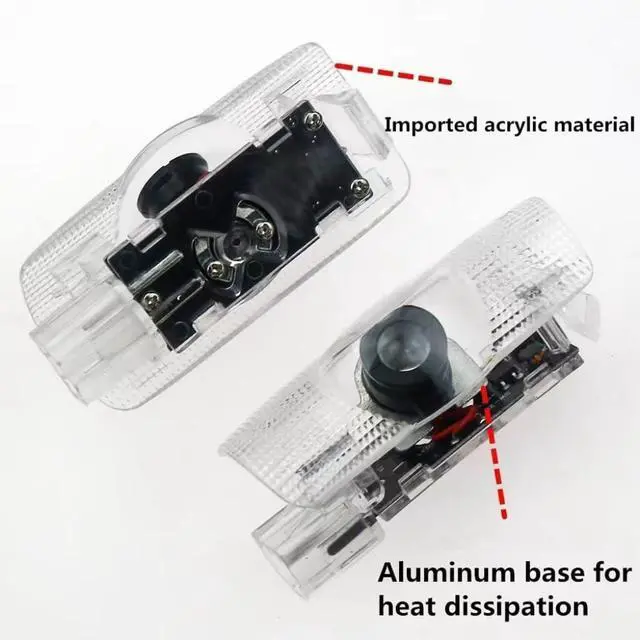 Alt view image 3 of 3 - 2Pcs Car Door Lights 3D LED Car Compatible with Highlander/Camry/Prius/Sienna/Tundra/Venza, Logo Projector Lights