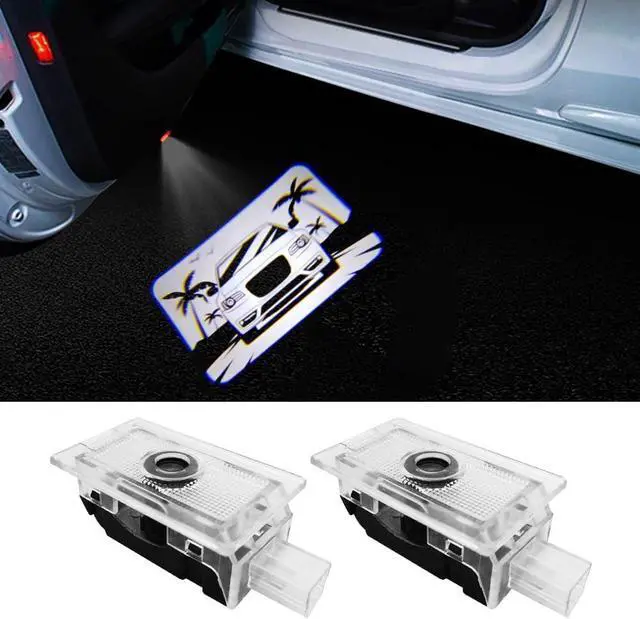 Main image of uuakarin 2PCS Car Door Logo Projector Lights Compatible with 300 300C 300S 2005- Present LED Ghost Shadow Light Laser Puddle Lamp Accessories (Miami)