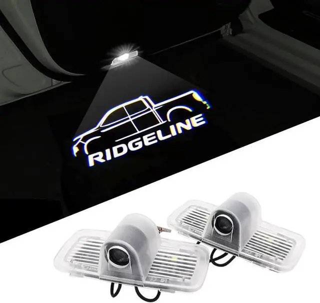 Main image of 2 pcs Non-Fading Ridgeline LED Car Door Logo Lights Courtesy Projector Laser Welcome Light Ghost Shadow Lights Puddle lamp Fit for 2017-2021 Ridgeline Accessorie (Ridgeline01 -HD)
