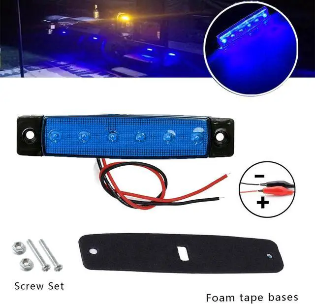 Alt view image 6 of 6 - 10 Pcs Blue LED Rock Strip Lights,Wheel Well Underglow Lighting Kits,Car Rock Lights Exterior Side Marker Lights for Wrangler Truck Golf Cart RV RV SUV Offroad