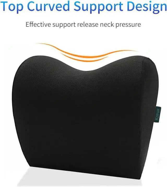Alt view image 4 of 7 - Car Neck Pillow - Memory Foam Cervical Relief Cushion, Headrest Support for Pain, Black