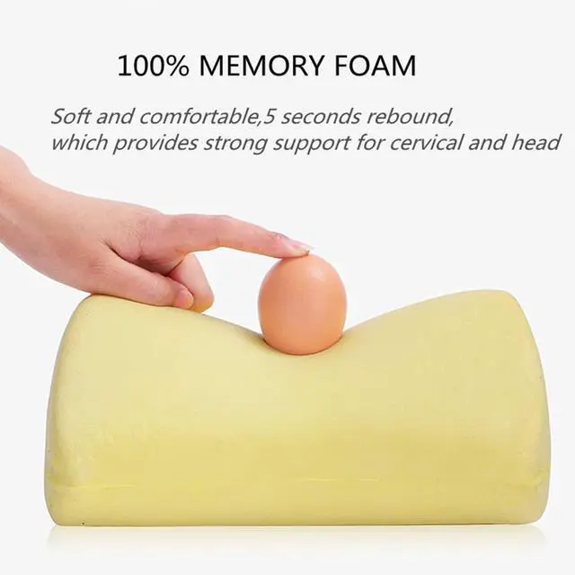 Alt view image 5 of 7 - Car Seat Neck Pillow, Headrest Cushion Relieve Neck Pain for & Muscle Tension,100% Memory Foam Neck Support Head Pillow for Ergonomic Design