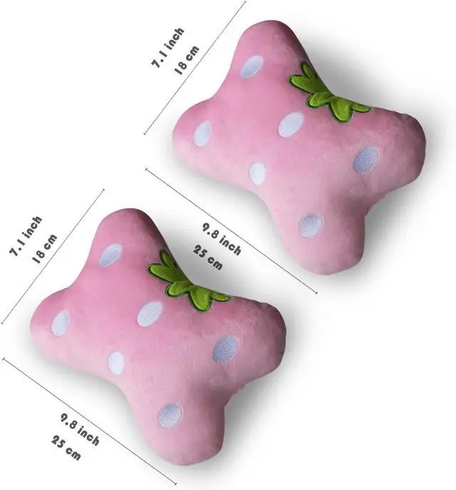 Alt view image 2 of 7 - Sexysamba Car Headrest Pillow,Cartoon Neck Pillow for Car,Comfortable Soft Seat Pillow for Driving,Head Rest Cushion,Cute Neck Pillow for Travelling and Home 2Pcs (Pink)