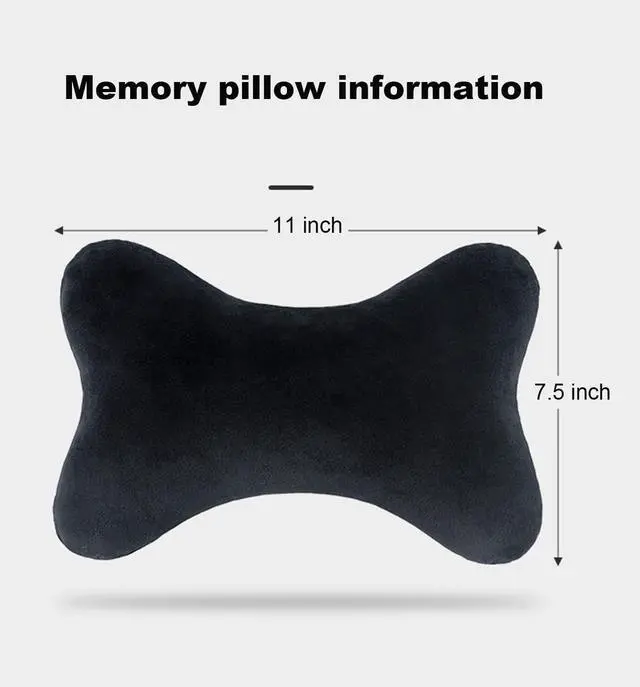 Alt view image 5 of 7 - Car Headrest Pillow (2 Pieces),Car Memory Foam Neck Pillow, Neck Support Pillow for Car Seat for Car, Travel, Home & Office,Relieve Fatigue, Comfort & Breathability
