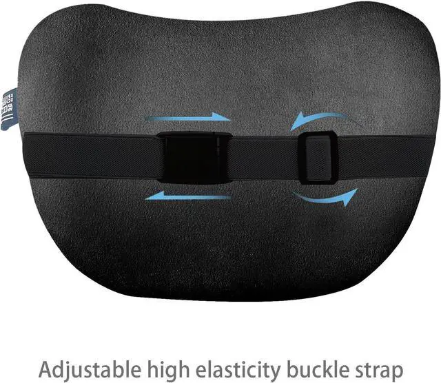 Alt view image 5 of 6 - Car Neck Pillow for Driving - Ultra-Soft C-Shaped Neck Pillow for Car, Cloud-Like Comfort & Neck Support for Car Seat, Perfect for Long Drives & Road Trips (Black)