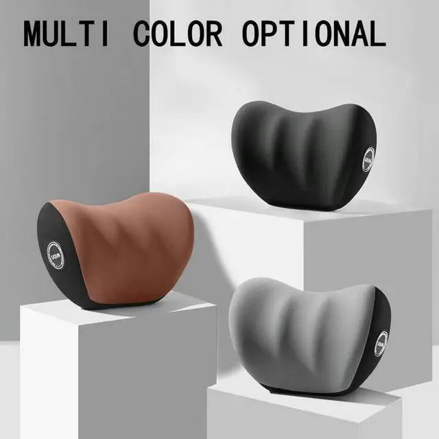 Alt view image 7 of 7 - LIQUN Memory Foam Car Neck Pillow, Neck Support Pillow, Neck Support Pad Pain Relief, Adjustable Belt and Breathable Detachable, Suitable for Most Car Pillows Black