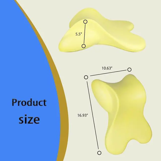 Alt view image 5 of 6 - Car Neck Pillow for Driving Gaming Chair Headrest Pillow Office Chair Neck Pillow Ergonomic Design Double Straps Design Suitable for Different Heights