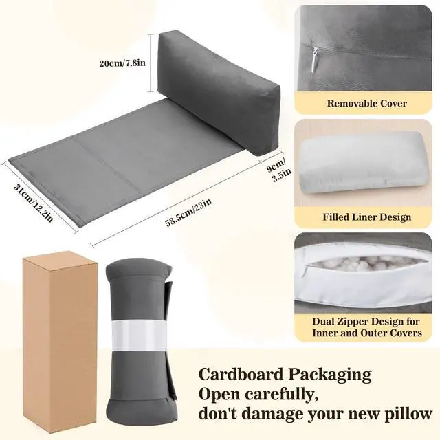 Alt view image 2 of 7 - Recliner Headrest Pillow, Adjustable Neck & Head Support Pillow, Soft Velvet Non-Slip Headrest for Recliner, Couch, Chair, Sofa