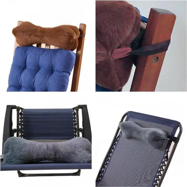 Alt view image 7 of 7 - Grey Recliner Headrest Pillow, Head Pillow for Recliner Chair, Head Pillow for Sofa, Recliner Neck Pillows, Recliner Neck Pillow, Bone Neck Pillow, Couch Neck Pillow