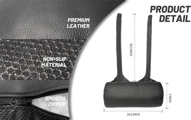 Alt view image 2 of 7 - BOWERBIRD Leather Recliner Head Pillow -Head and Neck Pillow-Headrest Cushion for Neck Pain Relief and Cervical Support