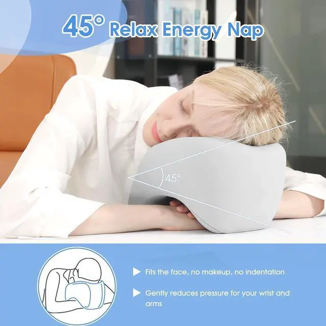 Alt view image 4 of 7 - jiaao Travel Neck Pillow - Pain Relief & Comfortable Sleep on Cars, Trains & Planes - Memory Foam Advanced Neck Support for Long Flights, Eye Mask, Earplugs & Storage Bag