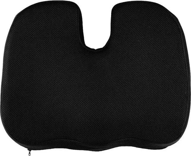 Main image of Castle Squire Contour Memory Foam Seat Cushion for Tailbone and Back Pain Relief - Contoured Seat Pillow for Office Chairs, Autos, and Other Household Seating