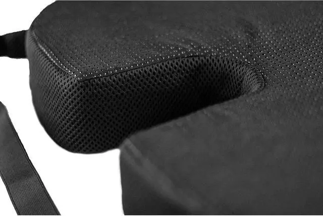Alt view image 3 of 7 - Castle Squire Contour Memory Foam Seat Cushion for Tailbone and Back Pain Relief - Contoured Seat Pillow for Office Chairs, Autos, and Other Household Seating
