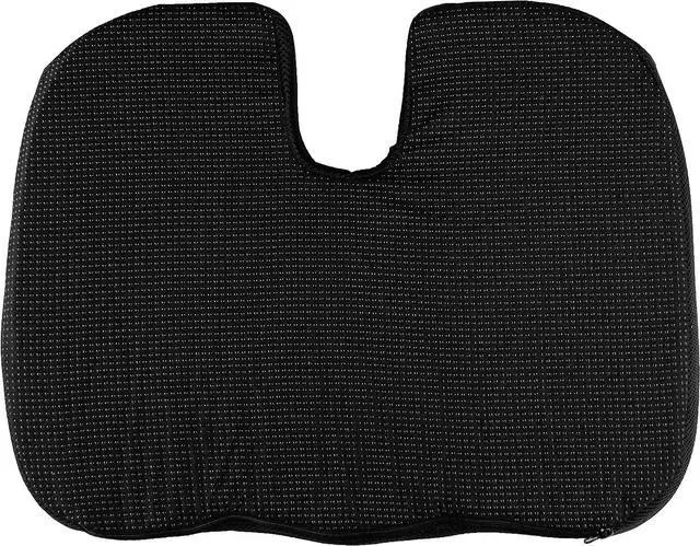 Alt view image 2 of 7 - Castle Squire Contour Memory Foam Seat Cushion for Tailbone and Back Pain Relief - Contoured Seat Pillow for Office Chairs, Autos, and Other Household Seating