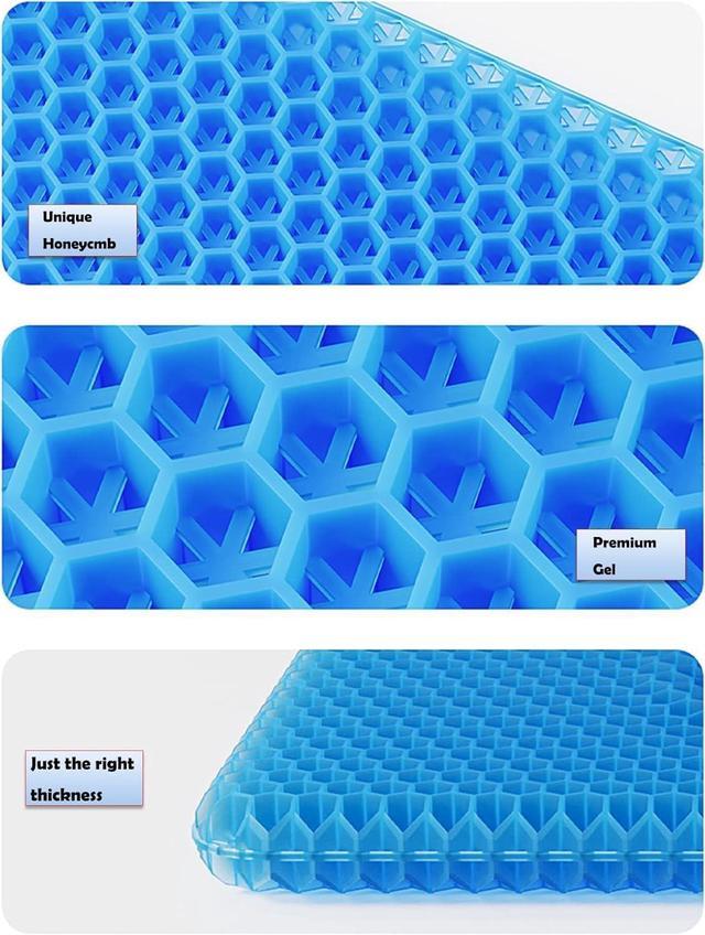 Alt view image 5 of 7 - Gel Seat Cushion - Cooling, Breathable, and Pressure-Relieving Long Sitting for Office Chair, Home, Car, and Wheelchair UseExperience Ultimate