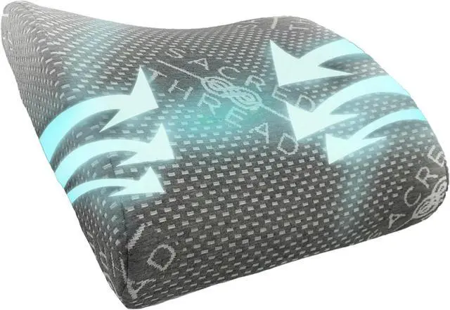 Main image of Sacred Thread Seat Cushion and Lumbar Support Pillow, Premium Memory Foam for Maximum Support, Improve Posture, Back Support for Tailbone Pain, Car Seat Cushion, Office Chair Cushion, Coccyx Cushion
