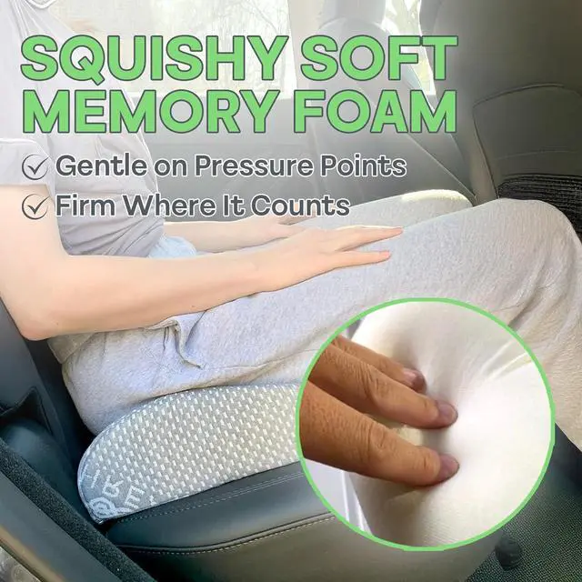 Alt view image 4 of 5 - Sacred Thread Seat Cushion and Lumbar Support Pillow, Premium Memory Foam for Maximum Support, Improve Posture, Back Support for Tailbone Pain, Car Seat Cushion, Office Chair Cushion, Coccyx Cushion
