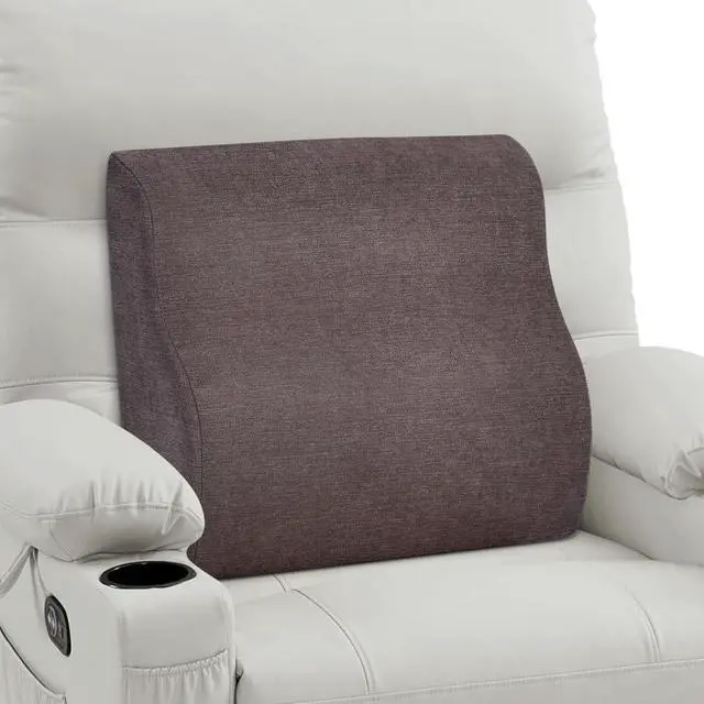 Main image of TANYOO Back Support Pillow for Recliner Dual Layer Lumbar Support Pillow with Gel Memory Foam Ergonomic Orthopedic Couch Lumbar Cushions for Elderly Lower Back Pain Relief Washable Cover Brown