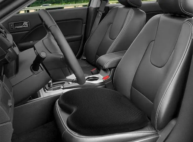 Alt view image 2 of 5 - Type S Comfort Gel Seat Cushion 2 Pack, Gel Enhanced Memory Foam Seat Cushion for Office Chair, Car Seat, Tailbone Pain Relief, Sciatica & Back Pain Relief, Portable and Machine Washable