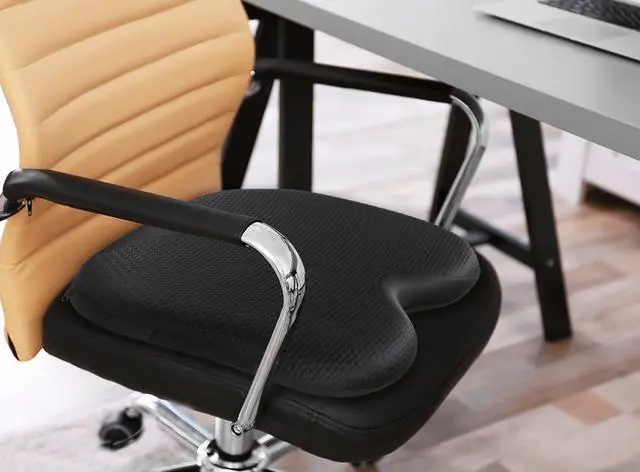 Alt view image 5 of 5 - Type S Comfort Gel Seat Cushion 2 Pack, Gel Enhanced Memory Foam Seat Cushion for Office Chair, Car Seat, Tailbone Pain Relief, Sciatica & Back Pain Relief, Portable and Machine Washable