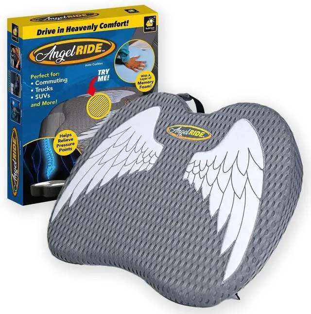 Main image of Memory Foam Car Seat Cushion  AS-SEEN-ON-TV  Advanced Lumbar Support, Back Pain Relief, Non-Slip, Breathable Washable Cover, for Car, Office, Wheelchair