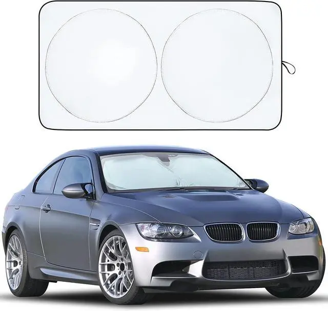 Main image of EcoNour Patented Design for Car Windshield Sun Shade | Blocks 99% Heat and Keep Interior Cool | Fits Cars, SUV, Truck | Automotive Sun Screen,Visor and Summer Vehicle Accessories | Medium (64x32)