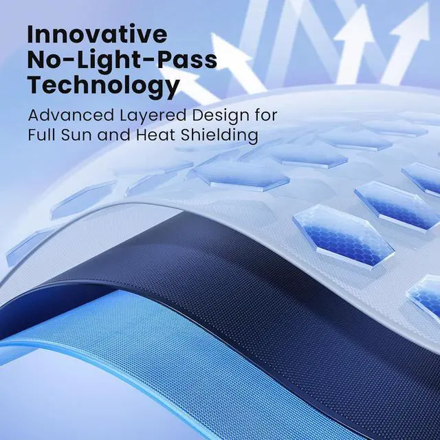 Alt view image 3 of 7 - Magnelex Car Windshield Sunshade | Advanced Light-Blocking Protection | Foldable Sun Shade with Mirror Cut-Out Keeps Your Vehicle Cool | Fit for Cars, Trucks, and SUVs | Medium (62 x 32 in)