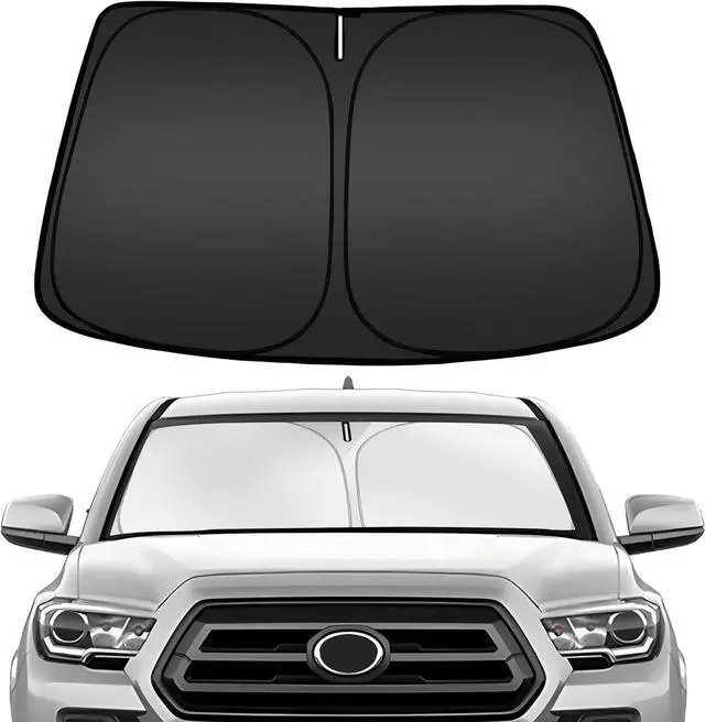 Main image of ARISMOTOR Windshield Sun Shade for Toyota Tacoma 2016-2025, Custom Fit Foldable Front Window Sunshade Sun Visor Protector, Block UV Rays Keep Your Car Cooler