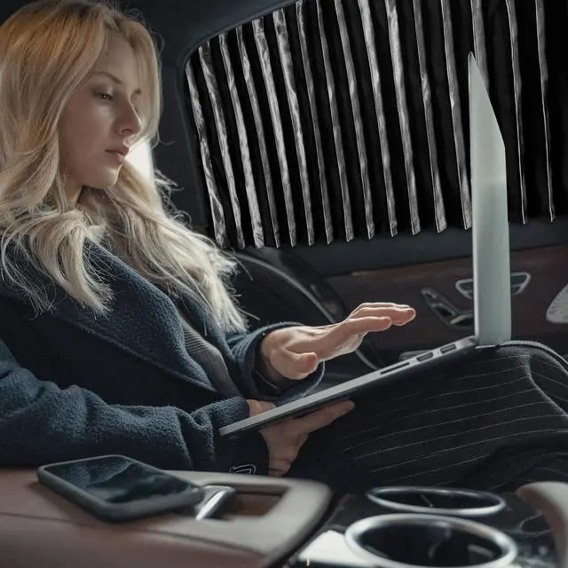 Alt view image 7 of 7 - ZATOOTO 4 PCS Side Window Sun Shade Black Privacy Sunshade - Magnetic Curtain Blinds Covers - Keeps Cooler Screen for Sleeping Camping Accessories