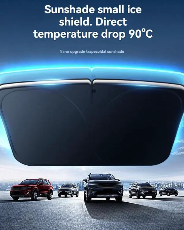 Alt view image 5 of 6 - Windshield Sun Shade for Toyota Corolla Front Window Shades Cover for 2014-2025 Corolla Windshield Sun Visor Protector Car Accessories