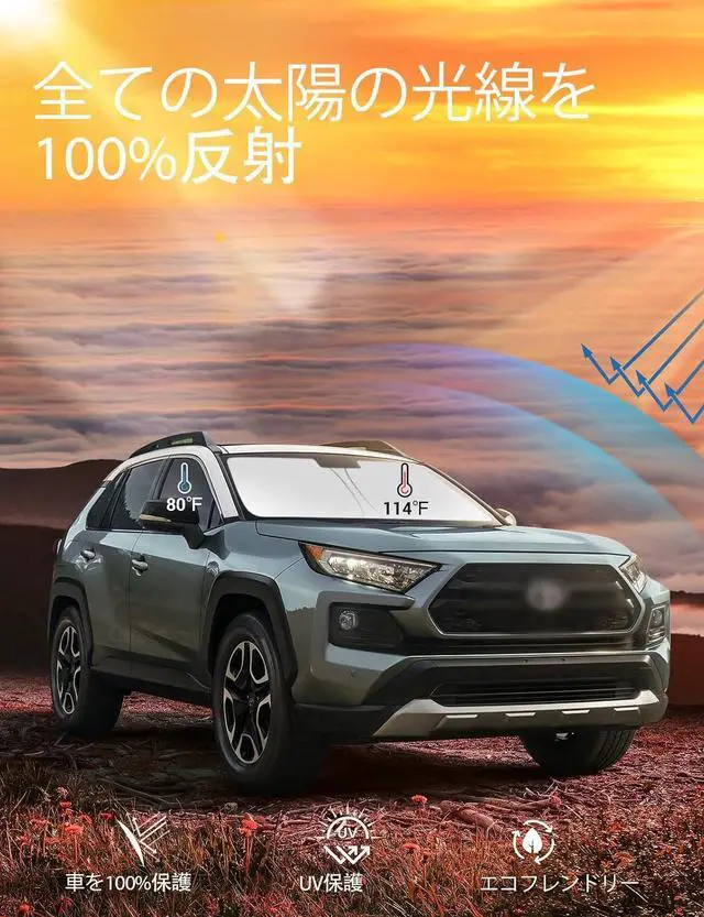 Alt view image 4 of 5 - Proadsy Windshield Sun Shade Custom Fit 2019-2024 2025 Subaru Forester SUV, Crossover, Base, Premium, Sport, Limited Accessories Foldable Front Sunshade Protector Blocks UV Rays Keep Car Cooler