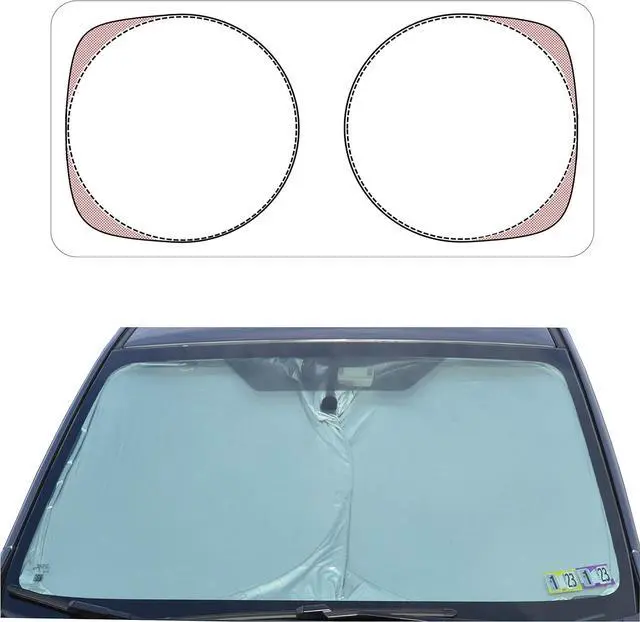 Main image of Automotive Windshield Sunshades for Car Windshield Patented Foldable Sun Shade fits Truck SUV Front Window Shield Blocker Visor Protector Cover for Interior Accessories for Heat