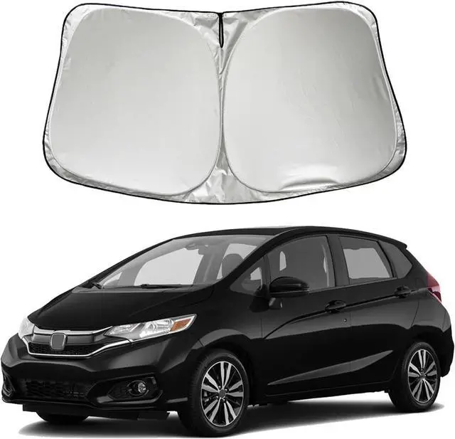 Main image of Car Windshield Sun Shade Sunshade Compatible with Honda Fit EX EXL Sport Engine 2024 2023 2022 2021 2020-2007 Accessories, Car Front Window Sun Shield
