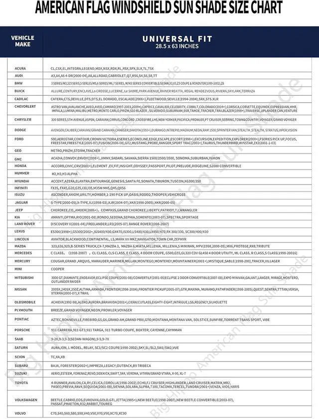 Alt view image 2 of 6 - Big Hippo Sun Shade, Windshield Sun Shade American Flag Sunshades Keep Vehicle Cool Protect Your Car from Sun Heat & Glare Best UV Ray Visor Protector(Size: 63"X 28.5")