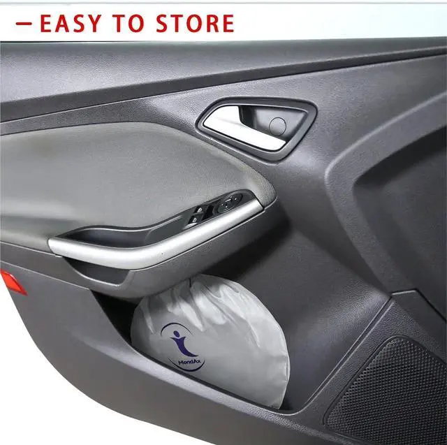 Alt view image 7 of 7 - Windshield Sunshade for Toyota RAV4 2019-2025, 240T Windshield Sunshade Blocks UV & Heat Protection Car Front Window Sun Shade for Windshield, Front Windshield Sunshade Keeps Vehicle Cool