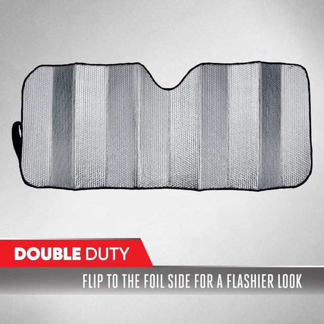 Alt view image 7 of 7 - Motor Trend Accordion Gray Car Windshield Sun Shade - Car Sun Visor Sun Shade for Windshield - Window Shades for SUV & Truck - Dash Cover Sun Protection Window Shade Accessories - 58" x 24"