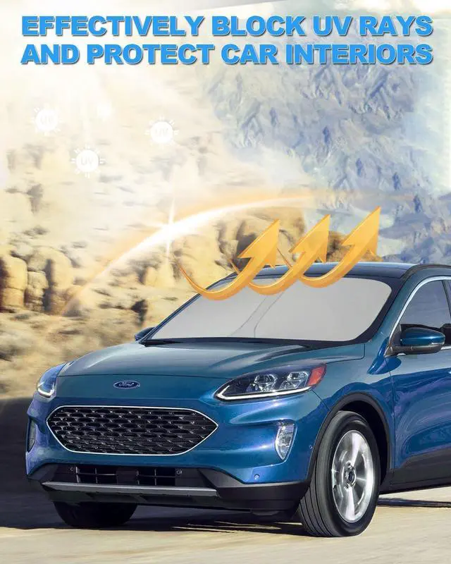 Alt view image 6 of 6 - 2025 Upgrade Front Windshield Sunshade fit for Ford Escape 2020-2025 Reflector Foldable Car Shade Automotive Windshield Sunshades Ford Escape Windshield Sun Shade |Keeps Your Vehicle Cool|