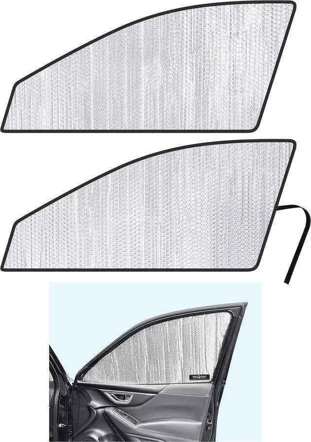 Main image of Side Window Front Seat Reflective Sunshade Custom Fit for 2019 2020 2021 2022 2023 2024 Subaru Forester SUV, Base, Premium, Sport, Limited, UV Reflector Sun Protection Accessories (Set of 2)
