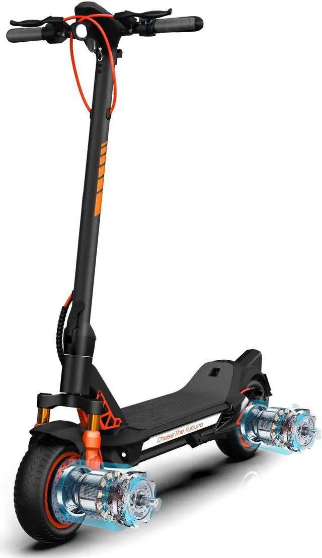 Main image of CUNFON Electric Scooter, RZ1000 1200W Dual-Motor up to 50 Miles Range, Folding Electric Scooter for Adult Max Speed 31Mph with 48V 24Ah Battery 10.5 Inch Off Road Tires