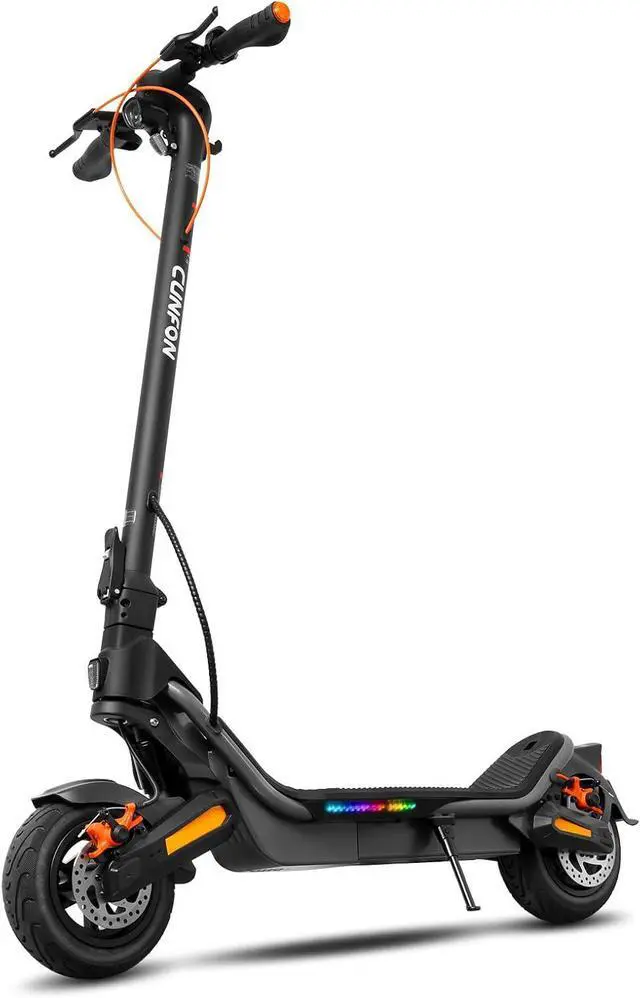 Main image of CUNFON RS500 Electric Scoote Adults- Foldable, 25 MPH, 25-35 Miles Range, 9.5" Tubeless Tires, 264lbs Load, Fingerprint Unlock,App Control, Lightweight Commuter Scooter for Adults & Teens,Silver Grey