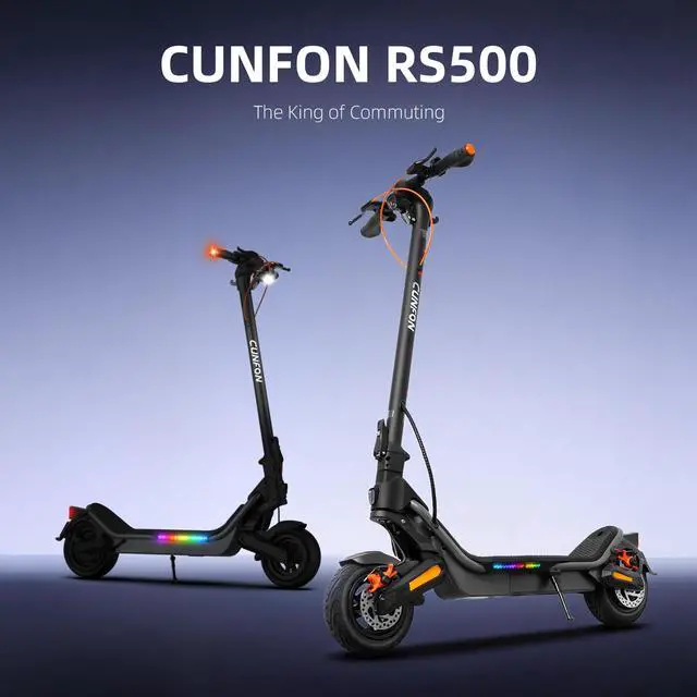 Alt view image 3 of 7 - CUNFON Electric Scooter 1000W Motor 25MPH 25-35Miles 624Wh Battery Fingerprint Unlock APP Control 220LBS Max Payload Net Weight 57LBS with Fingerprint Unlock Cruise Control for Adults & Tweens