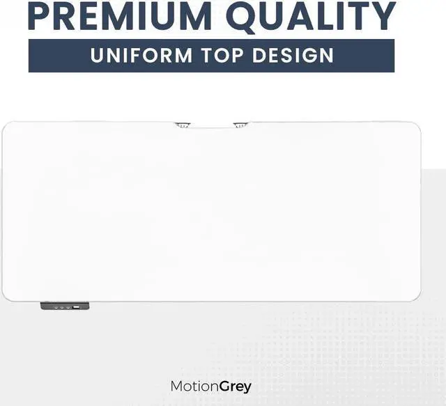 Alt view image 6 of 7 - MotionGrey Standing Desk Height Adjustable Electric Motor Sit-to-Stand Desk Computer for Home and Office - White Frame (43x24 White Tabletop Included)