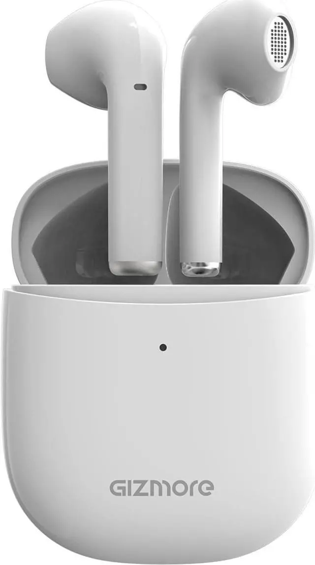 Main image of GIZMORE TWS 801 Air Massive Playback Upto 25 Hr, Voice Assistant & Type C Fast Charge Bluetooth Headset 15 Minutes of Charging Time Wireless Earphone (White)