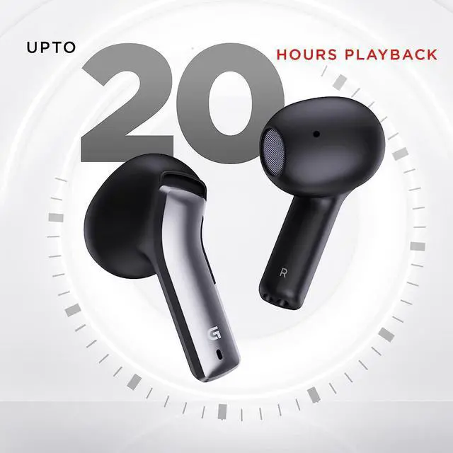 Alt view image 4 of 7 - GIZMORE TWS 809 Pro Bluetooth 5.3 | Featherlite Sung Fit in-Ear Wireless Earbuds Bluetooth Headset Provide Up to 20 Hours of Playtime with The Charging Case (Black)